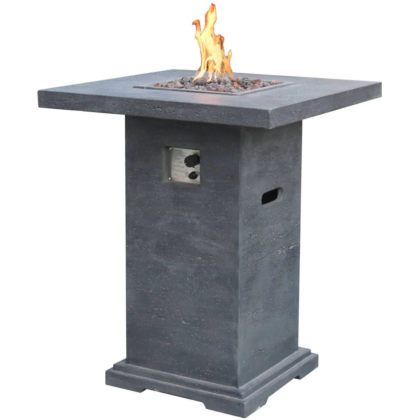 Elementi Fire Montreal Gas Fire Table Bar