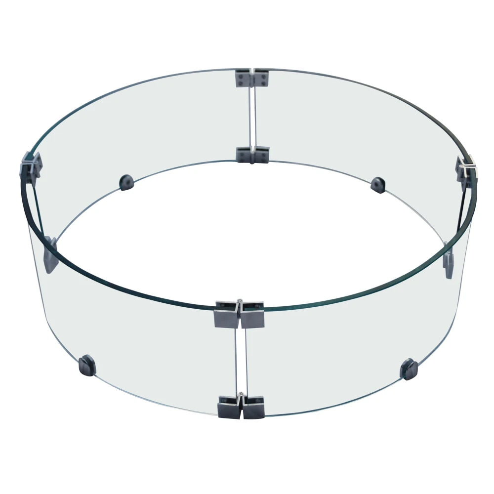 Round Wind Screen-76.6 x 76.6 x 18 cm - Elementi Fires