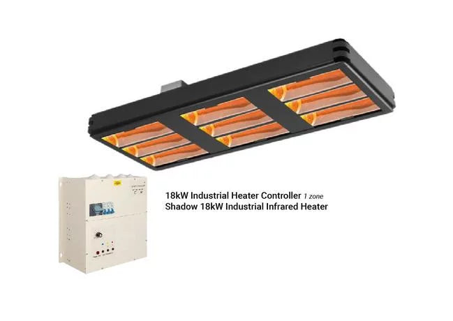 Shadow 18kW Industrial Heater with variable control system - Heat Outdoors- Industrial Heater