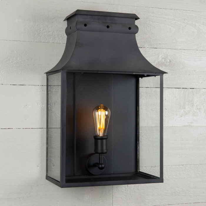 Bath Coach Lamp Matt Black Large - APG