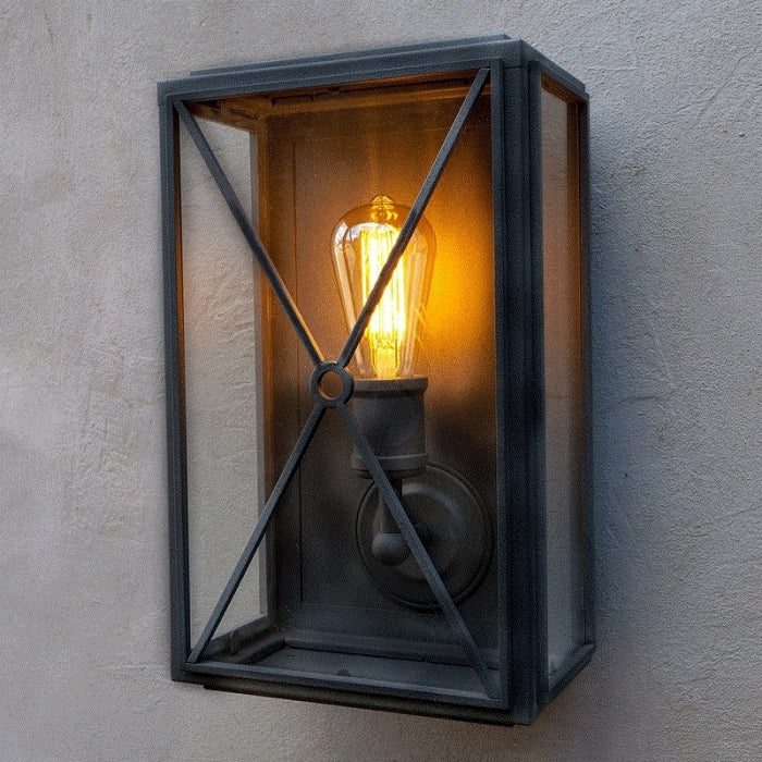 Mayfair Box Wall Light Wide- APG