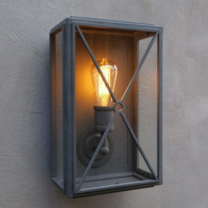 Mayfair Box Wall Light Wide- APG