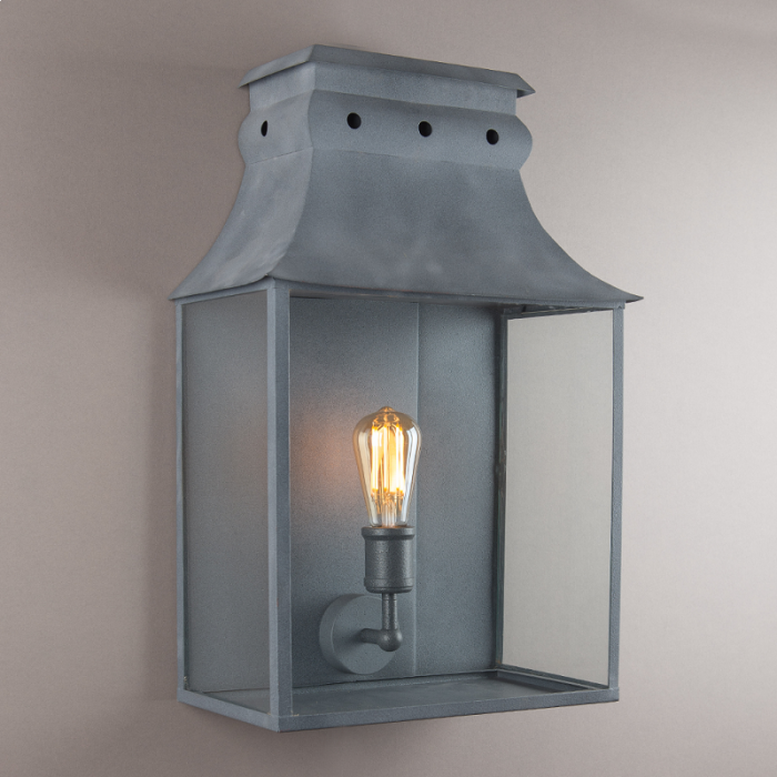 Bath Coach Lamp Weathered Zinc Large - APG